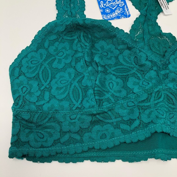 Free People Galloon Lace Racerback Bralette Green - Picture 5 of 11